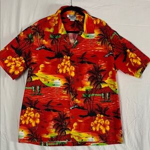 PARADISE STYLE | XL MEN VTG BUTTON DOWN HAWAIIAN CASUAL SHIRT | 90'S Y2K